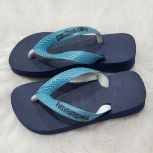 Havaianas Blue Kids Sandals Flip Flops New Us10 Eu27